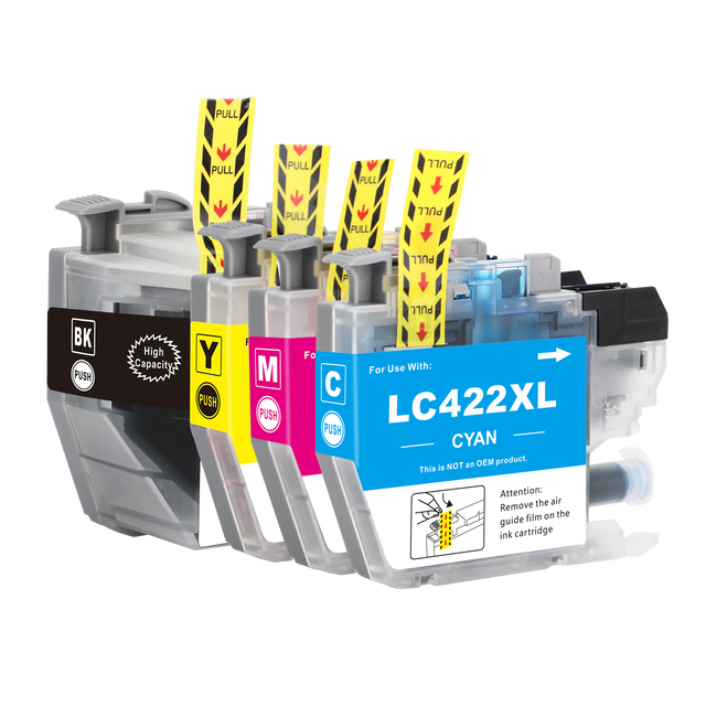 Kompatibel Brother LC422XLDruckerpatronen Multipack (1 Schwarz + 3 Farben)