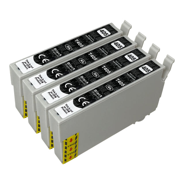Kompatibel Epson 405XL Druckerpatronen Schwarz (4 Schwarze)