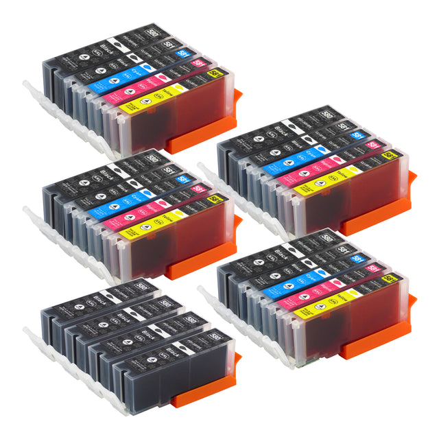Kompatibel Canon PGI-580XL/CLI-581XL Druckerpatronen Multipack (12 Schwarz + 12 Farben)