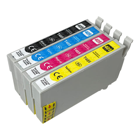 Kompatibel Epson 405XL Druckerpatronen Multipack (1 Schwarz + 3 Farben)