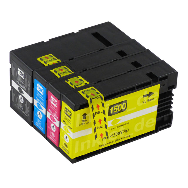 Kompatibel Canon PGI-1500XL Druckerpatronen Multipack (1 Schwarz + 3 Farben)