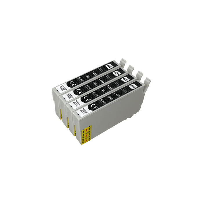 Kompatibel Epson 405XL Druckerpatronen Schwarz (4 Schwarze)
