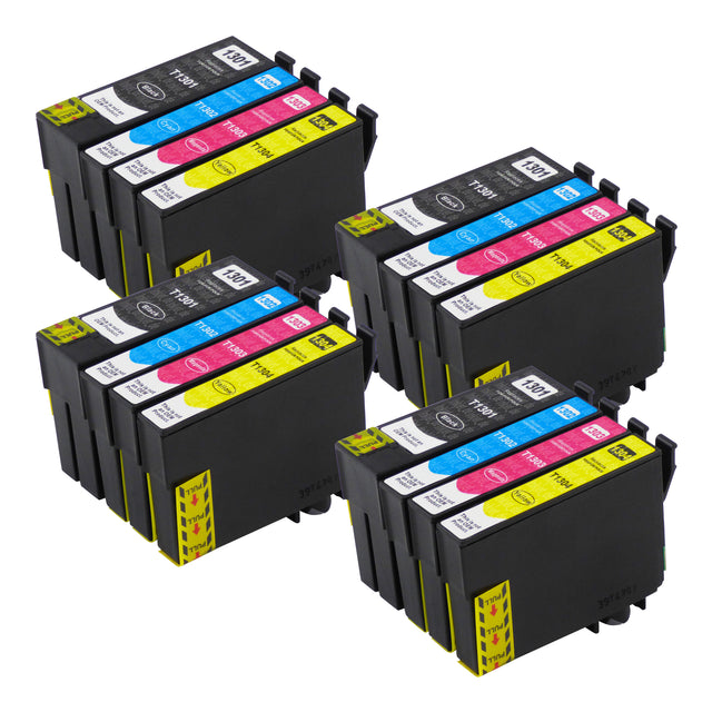 Kompatibel Epson T13XL Druckerpatronen Multipack (4 Schwarz + 12 Farben)