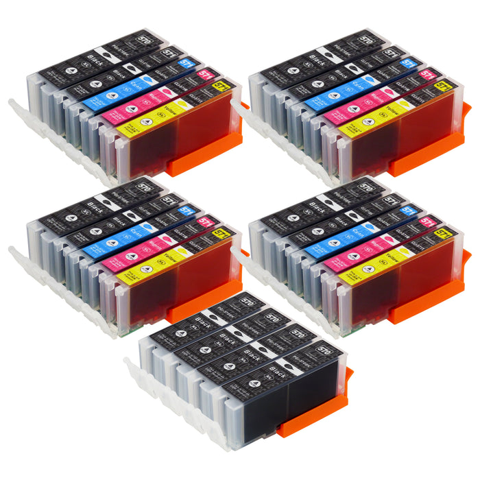 Kompatibel Canon PGI-570XL/CLI-571XL Druckerpatronen Multipack (12 Schwarz + 12 Farben)