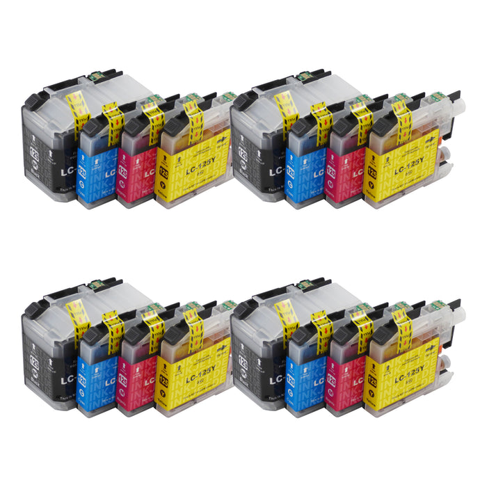 Kompatibel Brother LC129XL Druckerpatronen Multipack (4 Schwarz + 12 Farben)