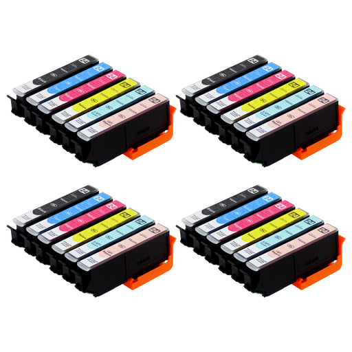 Kompatibel Epson T24XL Druckerpatronen Multipack (4 Schwarz + 20 Farben)