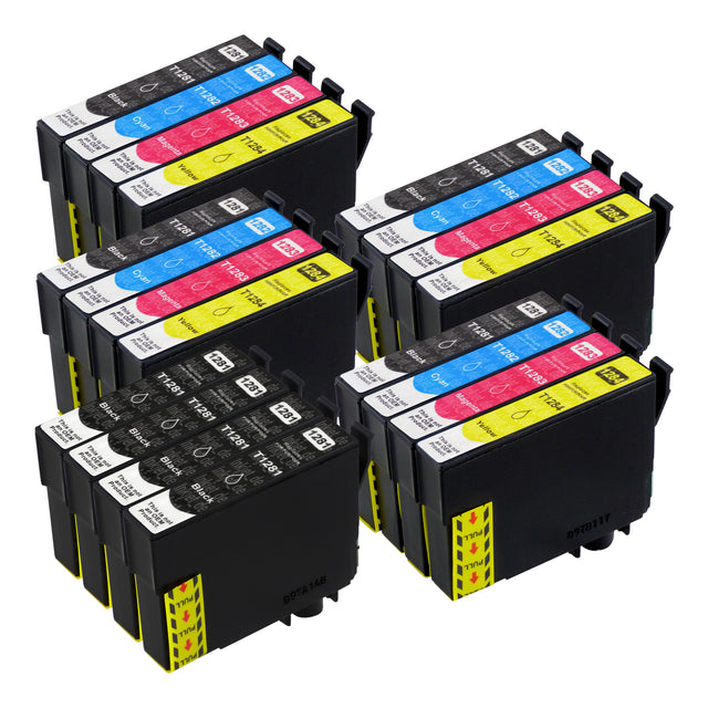 Kompatibel Epson T1285 Druckerpatronen Multipack (8 Schwarz + 12 Farben)