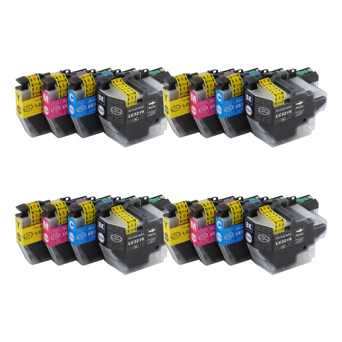 Kompatibel Brother LC3217XL/LC3219XL Druckerpatronen Multipack (4 Schwarz + 12 Farben)