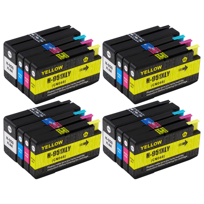 Kompatibel HP 950XL/951XL Druckerpatronen Multipack (4 Schwarz + 12 Farben)