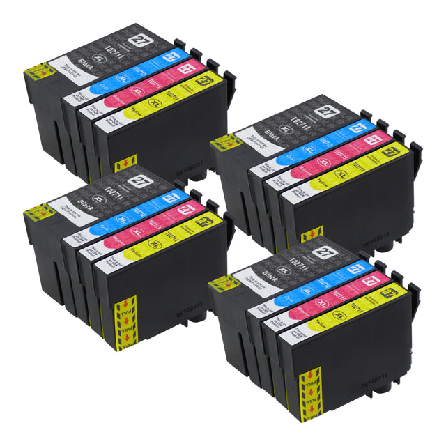 Kompatibel Epson T27XL Druckerpatronen Multipack (4 Schwarz + 12 Farben)