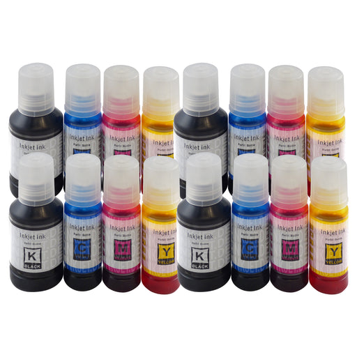 Kompatibel Epson Ecotank Tintentanks (4 Schwarz + 12 Farben)