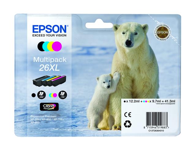 Original Epson T26XL Druckerpatronen Multipack