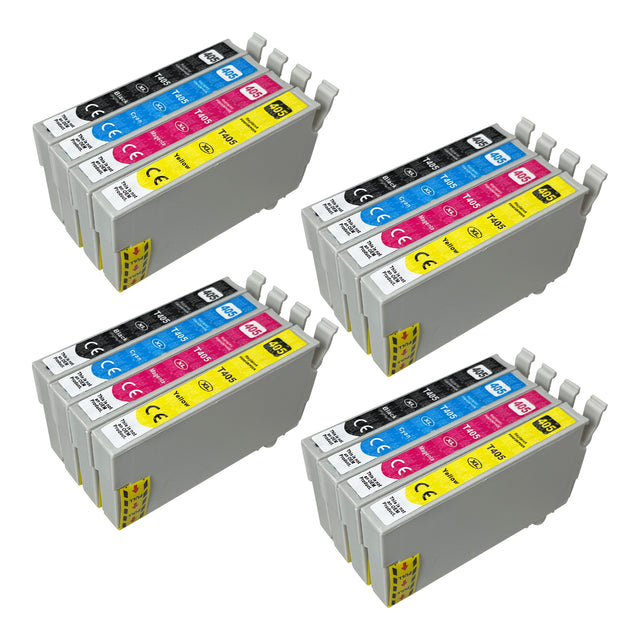 Kompatibel Epson 405XL Druckerpatronen Multipack (4 Schwarz + 12 Farben)