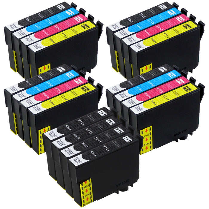 Kompatibel Epson T0715 Druckerpatronen Multipack (8 Schwarz + 12 Farben)