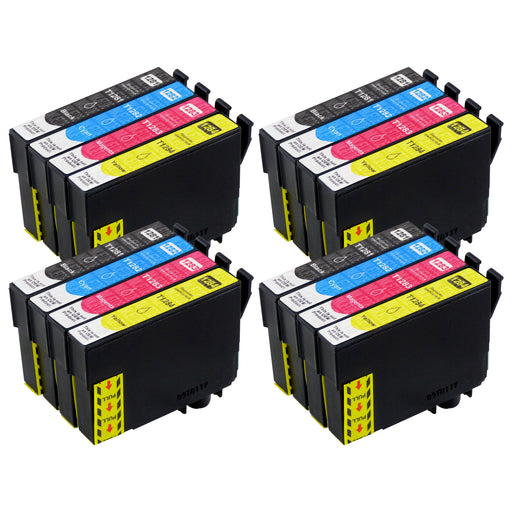 Kompatibel Epson T1285 Druckerpatronen Multipack (4 Schwarz + 12 Farben)