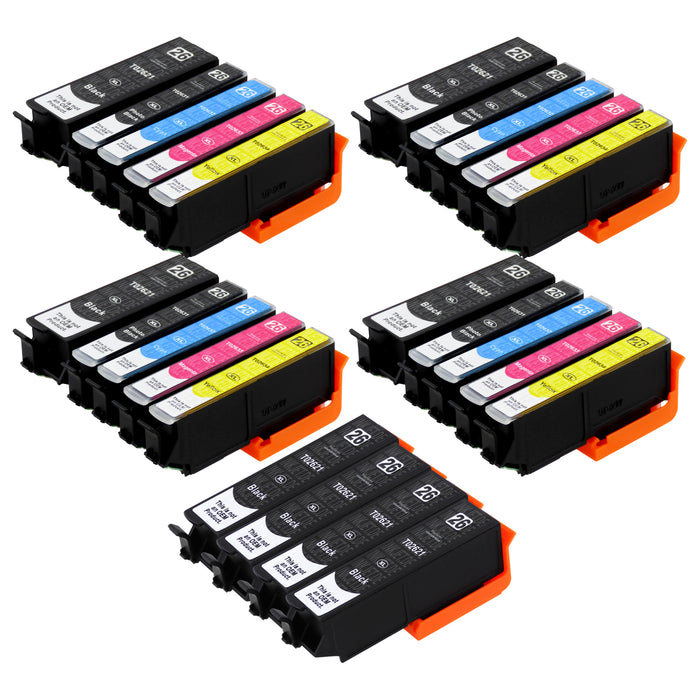 Kompatibel Epson T26XL Druckerpatronen Multipack (8 Schwarz + 4 Photo Schwarz + 12 Farben)