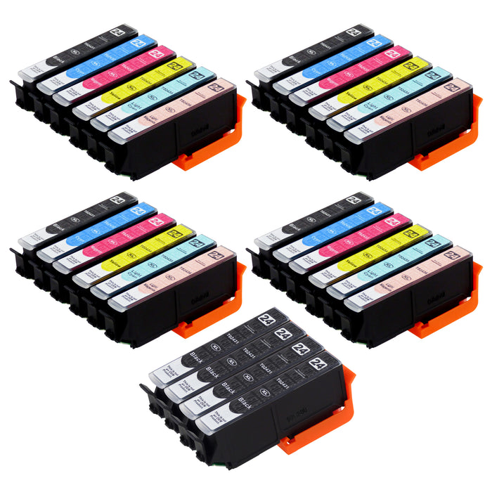 Kompatibel Epson T24XL Druckerpatronen Multipack (8 Schwarz + 20 Farben)