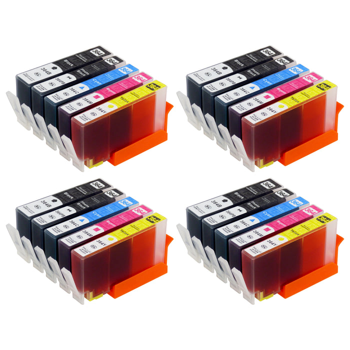 Kompatibel HP 364XL Druckerpatronen Multipack (4 Schwarz + 4 Photo Schwarz + 12 Farben)