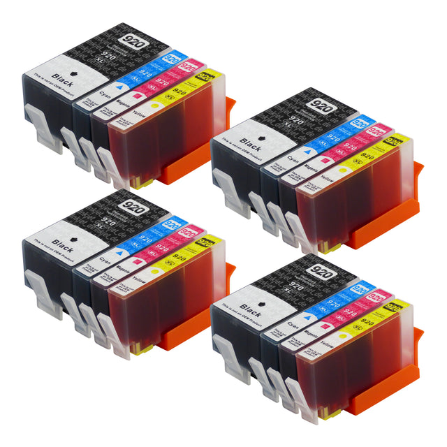 Kompatibel HP 920XL Druckerpatronen Multipack (4 Schwarz + 12 Farben)