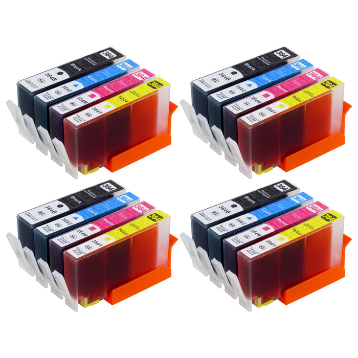 Kompatibel HP 364XL Druckerpatronen Multipack (4 Schwarz + 12 Farben)