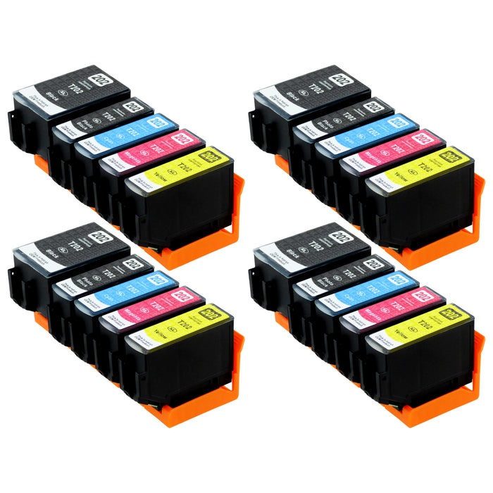 Kompatibel Epson 202XL Druckerpatronen Multipack (4 Schwarz + 4 Photo Schwarz + 12 Farben)