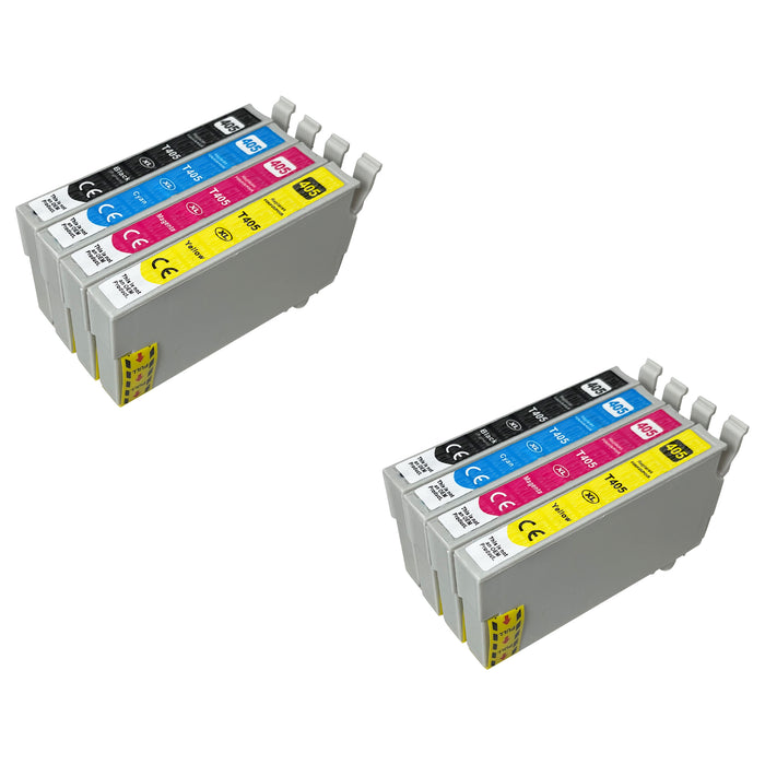 Kompatibel Epson 405XL Druckerpatronen Multipack (2 Schwarz + 6 Farben)