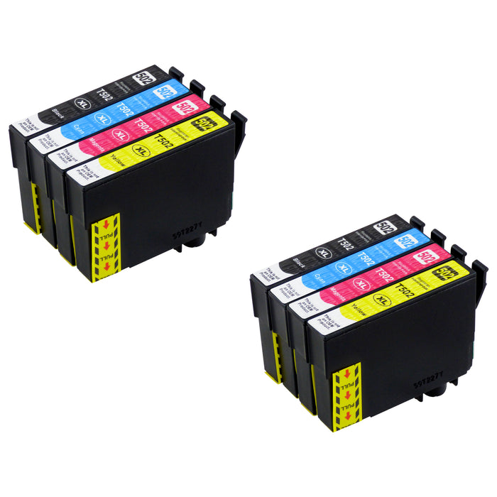 Kompatibel Epson 502XL Druckerpatronen Multipack (2 Schwarz + 6 Farben)