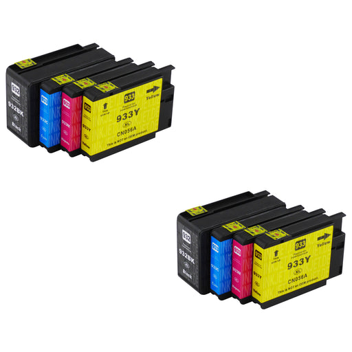 Kompatibel HP 932XL/933XL Druckerpatronen Multipack (2 Schwarz + 6 Farben)