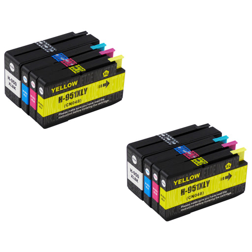 Kompatibel HP 950XL/951XL Druckerpatronen Multipack (2 Schwarz + 6 Farben)