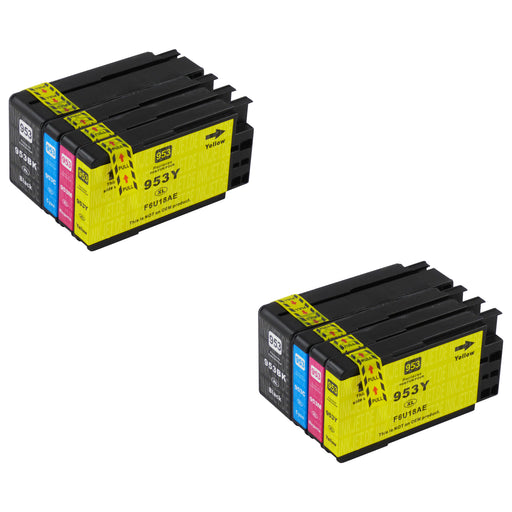 Kompatibel HP 953XL Druckerpatronen Multipack (2 Schwarz + 6 Farben)