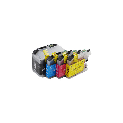 Kompatibel Brother LC129XL Druckerpatronen Multipack (1 Schwarz + 3 Farben)