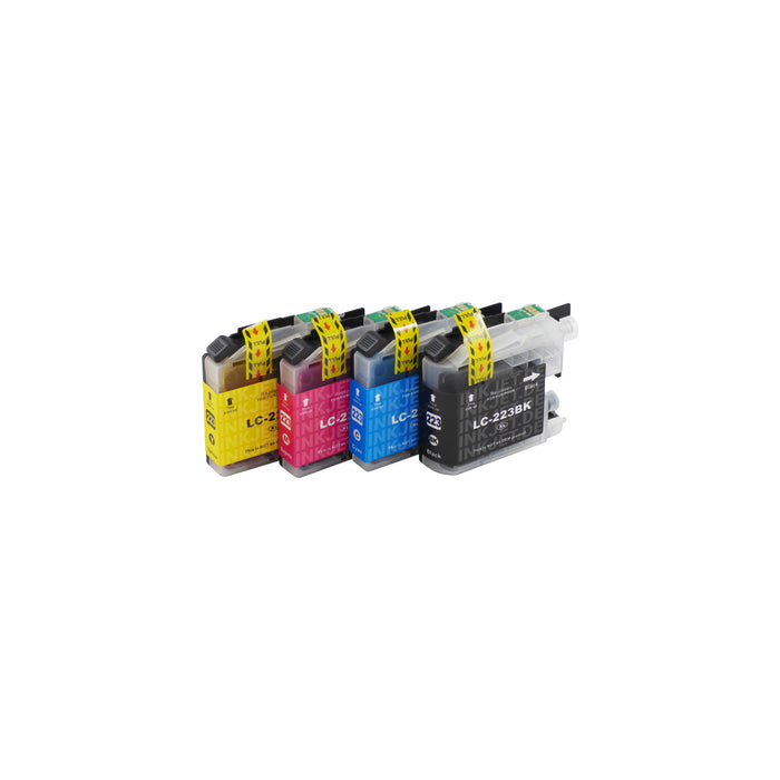 Kompatibel Brother LC223XL Druckerpatronen Multipack (1 Schwarz + 3 Farben)