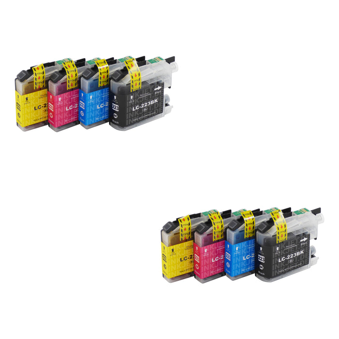 Kompatibel Brother LC223XL Druckerpatronen Multipack (2 Schwarz + 6 Farben)