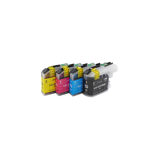 Kompatibel Brother LC227XL Druckerpatronen Multipack (1 Schwarz + 3 Farben)