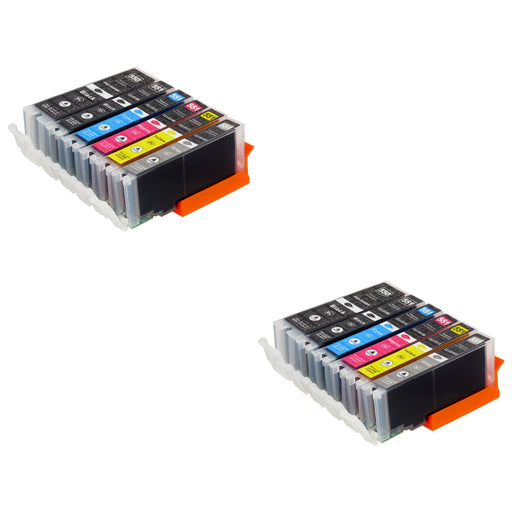 Kompatibel Canon PGI-550XL/CLI-551XL Druckerpatronen Multipack (4 Schwarz + 6 Farben + 2 Grau)