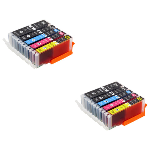Kompatibel Canon PGI-550XL/CLI-551XL Druckerpatronen Multipack (4 Schwarz + 6 Farben)