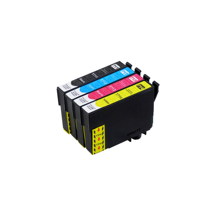 Kompatibel Epson T0715 Druckerpatronen Multipack (1 Schwarz + 3 Farben)