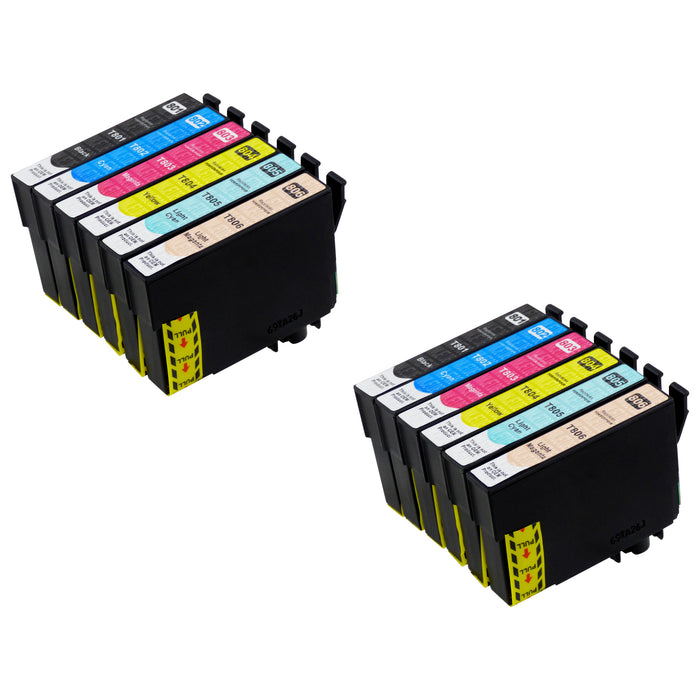 Kompatibel Epson T0807 Druckerpatronen Multipack (2 Schwarz + 10 Farben)