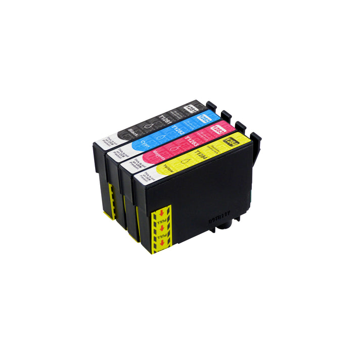 Kompatibel Epson T1285 Druckerpatronen Multipack (1 Schwarz + 3 Farben)
