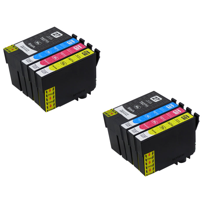 Kompatibel Epson T27XL Druckerpatronen Multipack (2 Schwarz + 6 Farben)