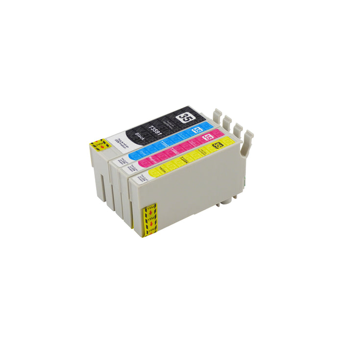 Kompatibel Epson T35XL Druckerpatronen Multipack (1 Schwarz + 3 Farben)